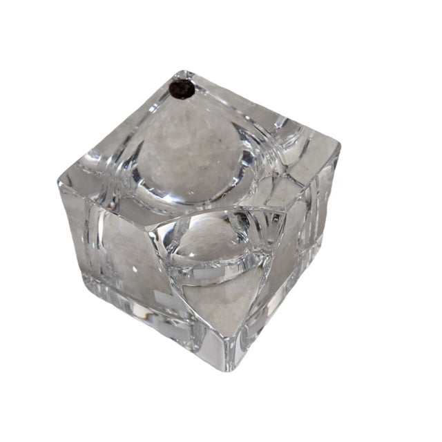 Vintage Modernist Daum France Crystal Decorative Object For Sale - Image 9 of 12