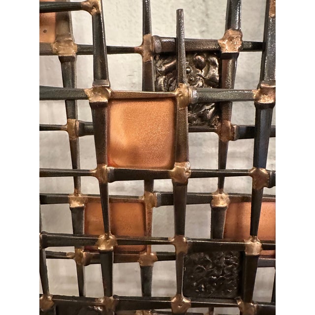 Brutalist Style Ron Schmidt Nail Art Wall Sculpture For Sale - Image 4 of 6