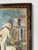 Wood Vintage European Village Landscape Oil on Canvas Painting – Framed For Sale - Image 7 of 12