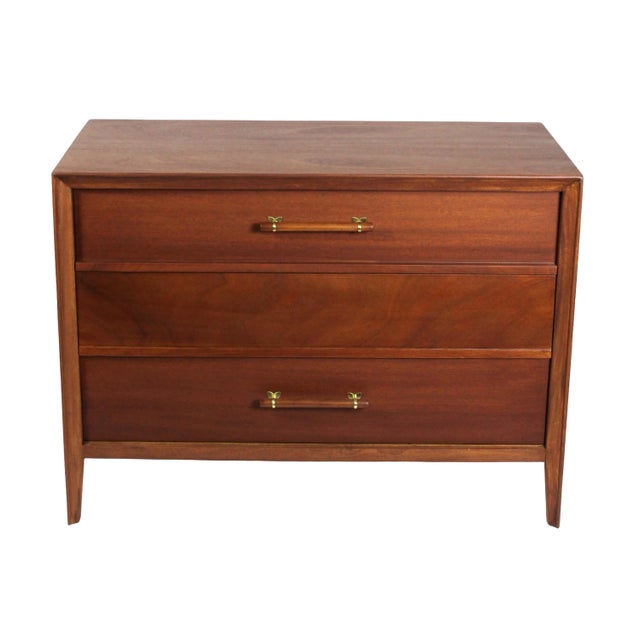 Mid-Century Modern 1960s Vintage Mid-Century Modern Mahogany Widdicomb Dresser Professionally Restored For Sale - Image 3 of 12