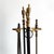 Vintage Cast Iron and Brass Fireplace Tool Set and Stand For Sale - Image 4 of 9