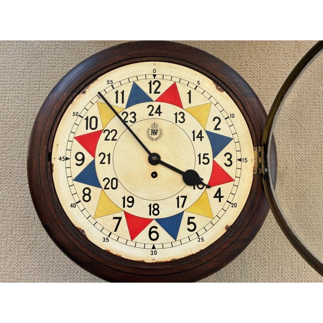 Original and genuine Air Ministry Raf sector clock made by F W Elliott in early 1938 14 inch dial 18 inches across the...