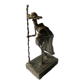 Vintage John Flavius/ Alfred Weekes Wire Craft Sculpture ” Barbados Folk Art- 7" For Sale