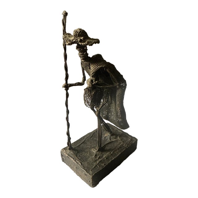 Vintage John Flavius/ Alfred Weekes Wire Craft Sculpture ” Barbados Folk Art- 7" For Sale