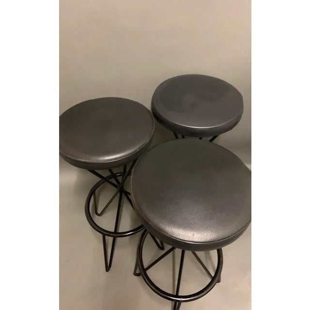 Thonet Bar Stools from Thonet, 1950s, Set of 3 For Sale - Image 4 of 6