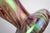 Art Nouveau Iridescent Marbled Glass Vase with Chased Gilt Metal Mount in the style of Loetz, Bohemia, 1900s For Sale - Image 4 of 10