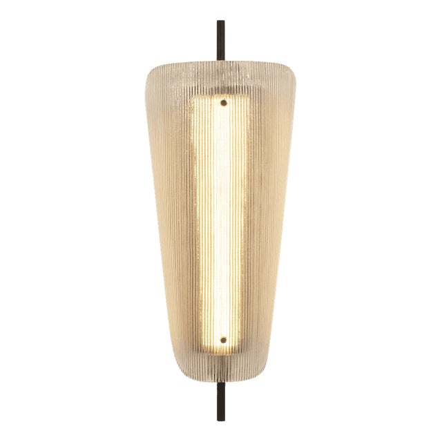 Bent Wall Light in Smoky Grey by Sebastian Herkner for Pulpo GMBH For Sale