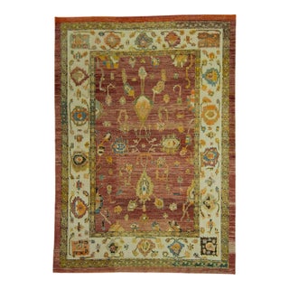 Turkish Oushak Old Wool Rug 9'10" x 14' #20121 For Sale