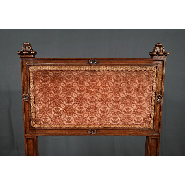 Brown Renaissance Style Curule Chair in Walnut, Late 19th Century For Sale - Image 8 of 18