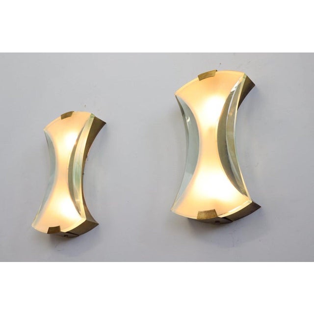 Wall Lights Model 2225 by Max Ingrand for Fontana Arte, 1950, Set of 2 For Sale - Image 15 of 18