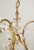 French Bagues Style Gold Finish Foliate Glass Chandelier For Sale - Image 3 of 12
