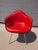 1970s Pair of Red Eames Herman Miller Padded Arm Shell Chairs For Sale - Image 12 of 16
