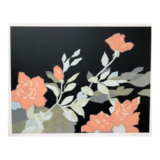 1980s Wilkinson Rose Serigraph by Michell For Sale
