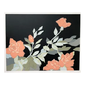 1980s Wilkinson Rose Serigraph by Michell