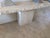 Postmodern Vintage Travertine Console Table With Raw Edge For Sale - Image 3 of 4