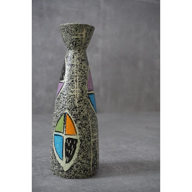 Mid-Century Abstract Geometric Model 504-25 Vase from West German Ceramic, 1950s For Sale - Image 10 of 10