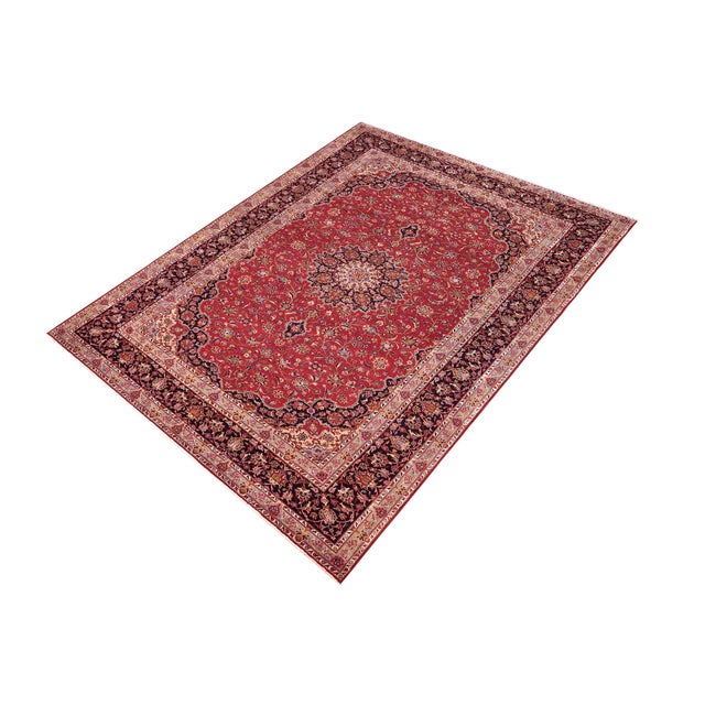 1970s 1970s Hand-Knotted Wool Area Rug 9.7x13.7 For Sale - Image 5 of 7
