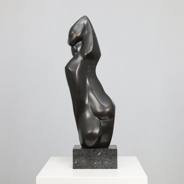 Bronze Woman Sculpture by Francine Govers, 1990s For Sale - Image 3 of 10