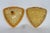 Glass Hazel Atlas Amber Glass Lidded Triangle Dish With Embossed Leaf Pattern 5085b For Sale - Image 7 of 14