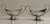 Antique pair of Continental European silver-plated open salt cellars dating to the late 19th or early 20th century....