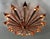 21st Century Satin Copper Dahlia Flush Mount by Fabio LTD For Sale - Image 6 of 9