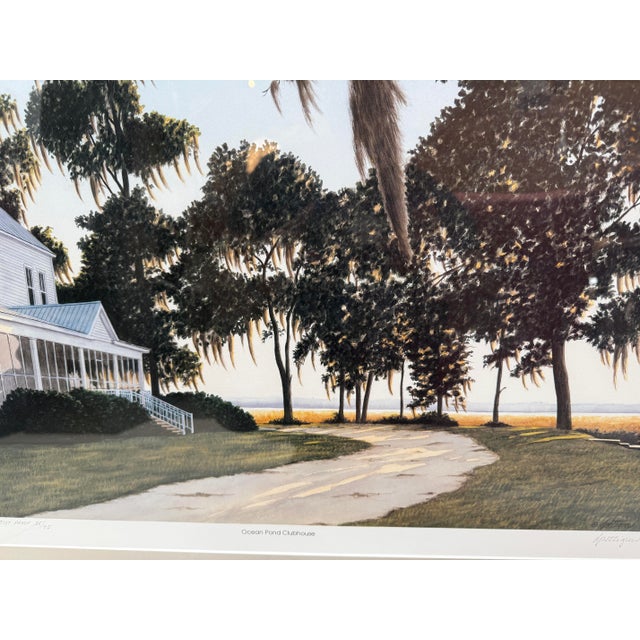 Traditional Don Pettigrew Ocean Pond Clubhouse Limited Edition Print, Signed For Sale - Image 3 of 12
