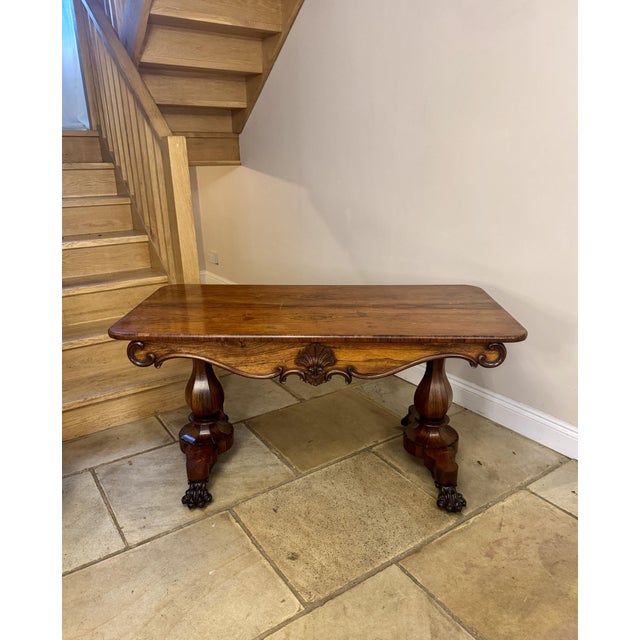 Hollywood Regency Antique Regency Rosewood Centre Table, 1820 For Sale - Image 3 of 10