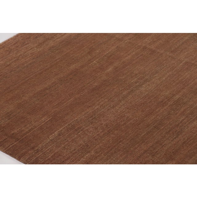 Contemporary Rug & Kilim’s Modern Textural Rug, Rich Tone-on-Tone Beige-Brown and Terracotta For Sale - Image 3 of 8