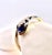 Late 19th Century Late 19th Century 14k Cobalt Blue Enamel Snake Bracelet With Pearls For Sale - Image 5 of 12