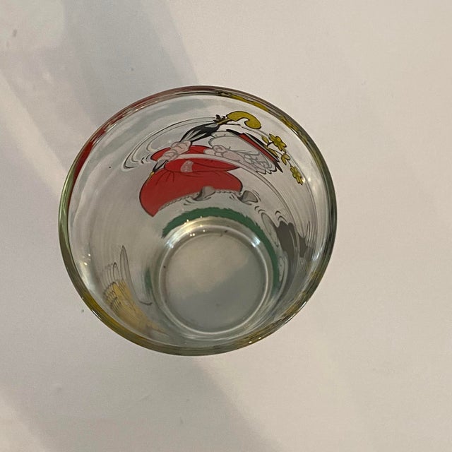 1976 Warner Bros. Looney Tunes Granny, Tweety Bird, and Sylvester the Cat "Interaction" Series Collector Glass For Sale In Sacramento - Image 6 of 8