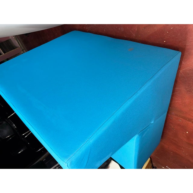 Turquoise Steelcase Turnstone Campfire Big Lounge Loveseat Sofa in Turquoise For Sale - Image 8 of 9