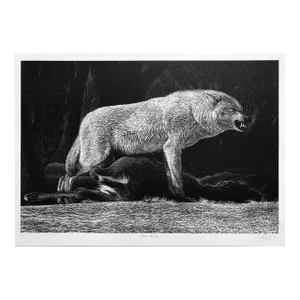 1990s Robert Pow Lone Sentry Print