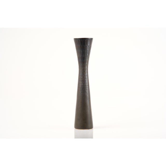 Scandinavian Modern Black Ceramic Vase by Carl-Harry Stålhane for Rörstrand, 1950s For Sale - Image 9 of 9