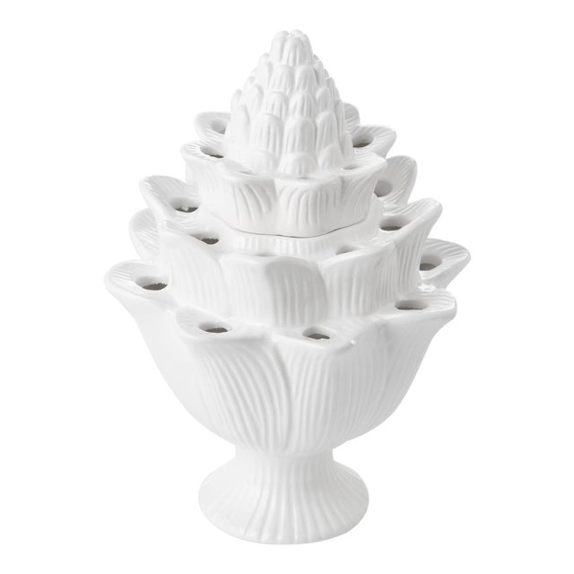 Large White Artichoke Tulipiere For Sale