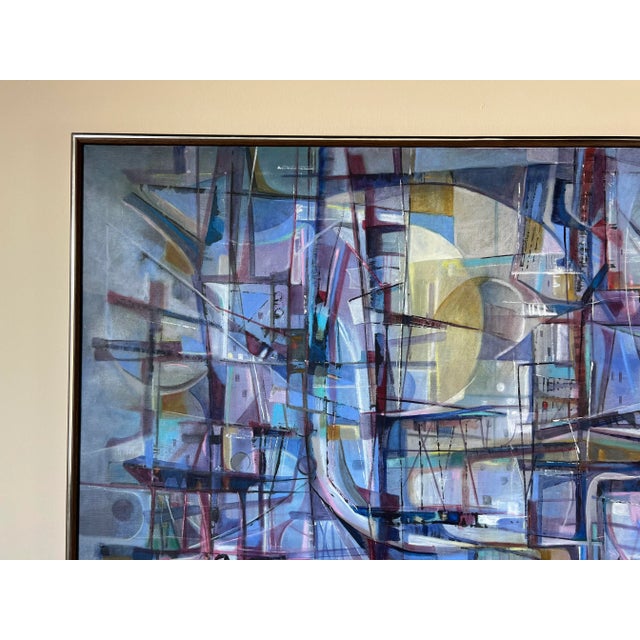 Wood Oswaldo Gutierrez (1917) Cuban Artist Expressionist Oil on Canvas Painting/ Sold For Sale - Image 7 of 13