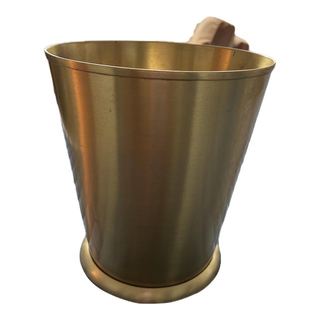 Waterworks Brass Wastebasket For Sale
