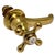 1930s American Brass Sink Cross Handle Tap Fixture. For Sale - Image 4 of 6