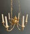 1900 - 1909 1900s Empire Bronze with Golden Eagle Heads and Flame Chandelier For Sale - Image 5 of 12