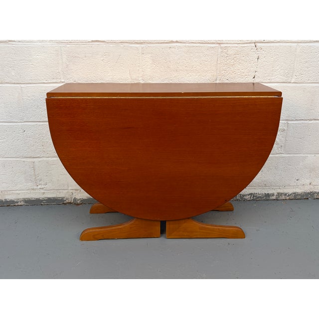 Mid 20th Century Teak Drop-Leaf Dining Table For Sale - Image 10 of 10