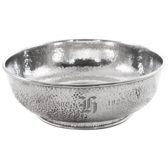 Sterling Hammered Bowl For Sale In New York - Image 6 of 6