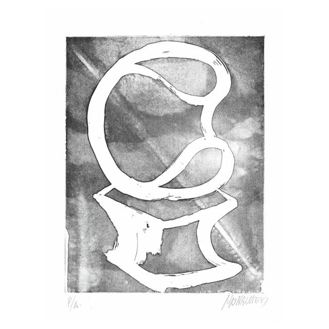 Sante Monachesi, Sculpture, Original Etching, 1970s For Sale