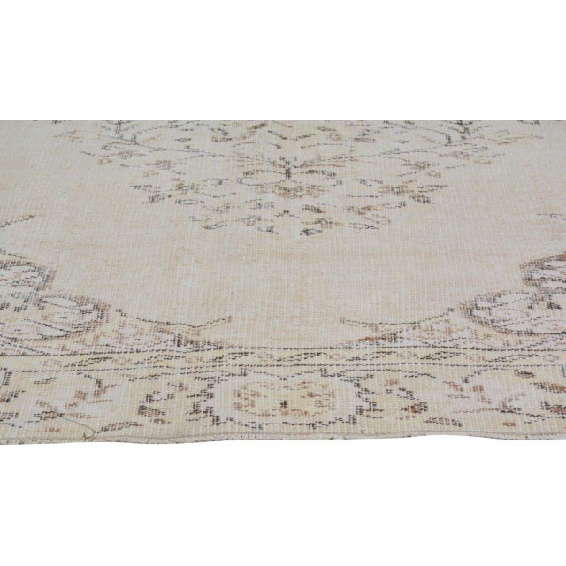 Vintage Turkish Anatolian Hand Knotted Wool Rug,5'7"X8'6" For Sale - Image 4 of 6