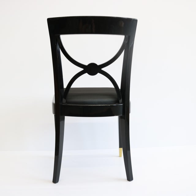 De Coene Frères Set of Four 1930s Art Deco Dining Chairs, De Coene Freres, Belgium For Sale - Image 4 of 8