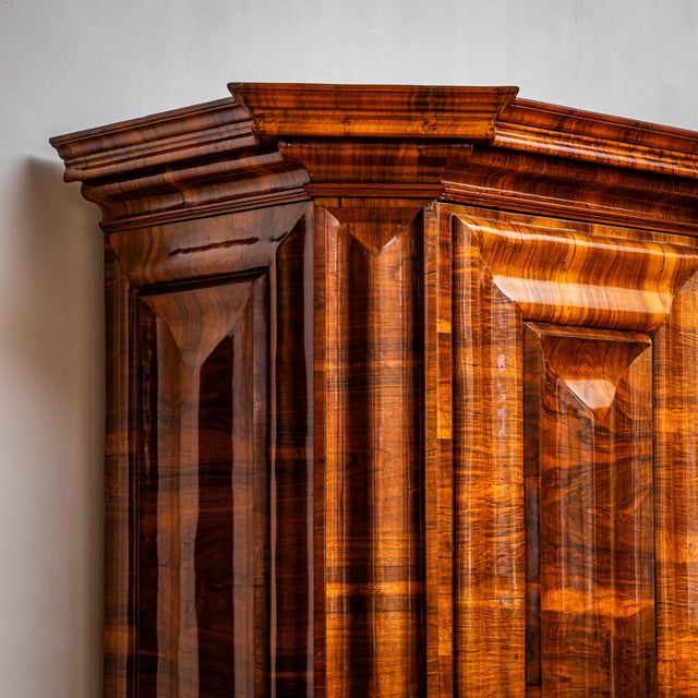 Baroque Serpentine Armoire, 1800s For Sale - Image 5 of 10