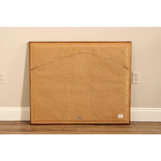 Keith Miller 1970s Ship Loading Docks Custom Framed Fine Art Print For Sale - Image 11 of 12