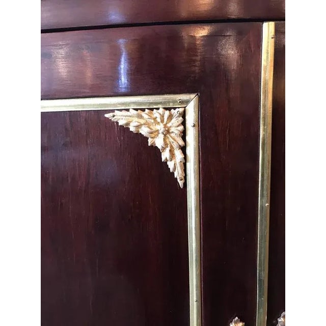 Jansen Style Double Door Marble-Top Bedside Cabinets - a Pair For Sale - Image 5 of 10