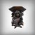 An elegant wall console in carved walnut, made at the end of the 19th century in the pure Renaissance style, featuring a...