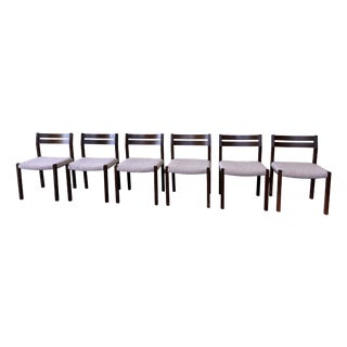 Model 401 Dining Chairs by Jørgen Henrik Møller for JL Møllers, 1960s, Set of 6 For Sale