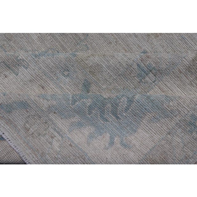 Keivan Woven Arts Modern Oushak With Light Silver-Gray 9' X 12' For Sale - Image 11 of 12