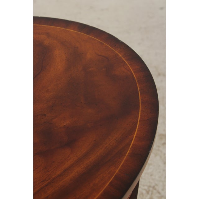 Maitland Smith Flame Mahogany Nesting Stack Tables For Sale - Image 10 of 16
